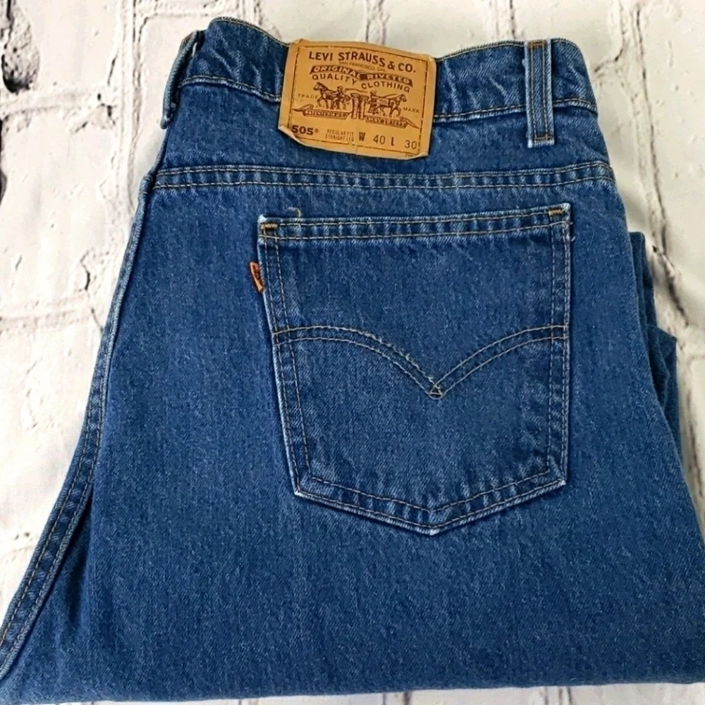 Vintage Levis 505 Orange Tab USA 40x30